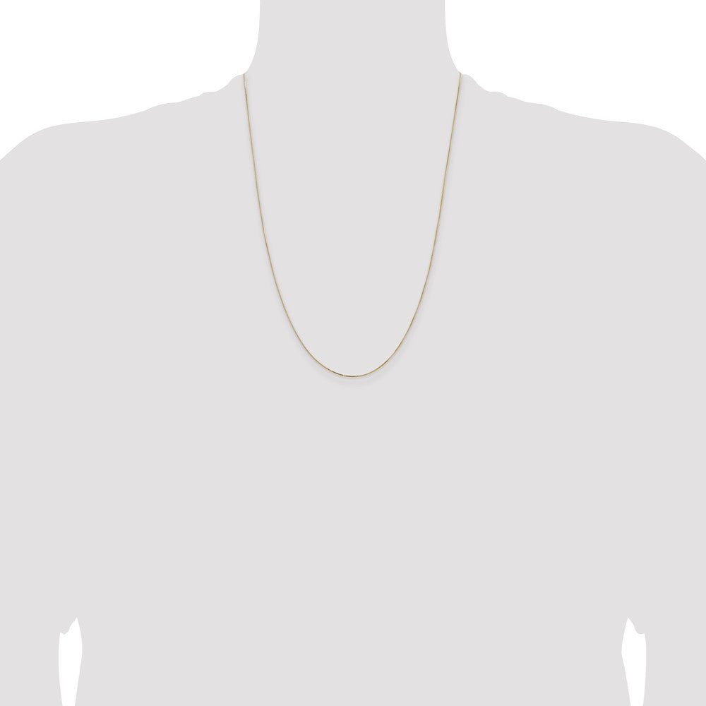 14K .5mm Box with Lobster Clasp Chain