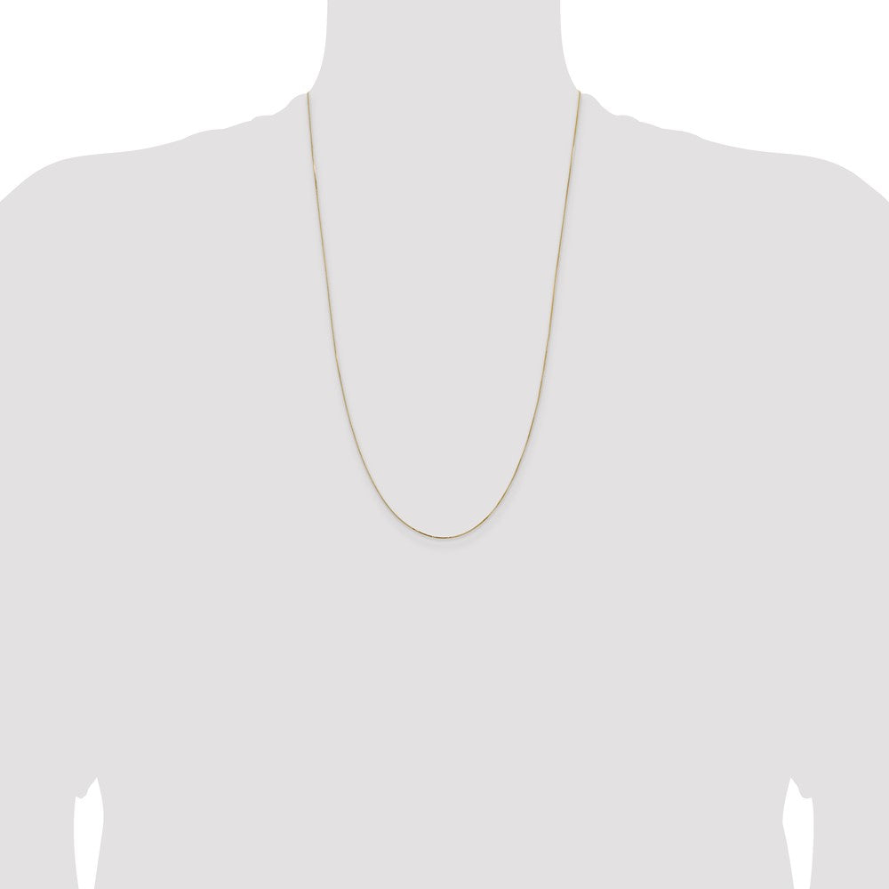 14K .5mm Box with Lobster Clasp Chain