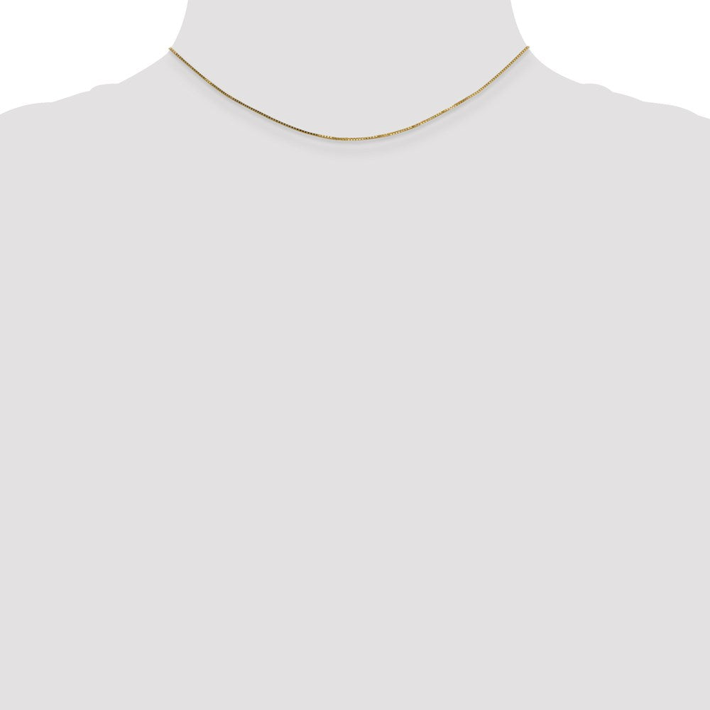 14K .7mm Box with Spring Ring Clasp Chain