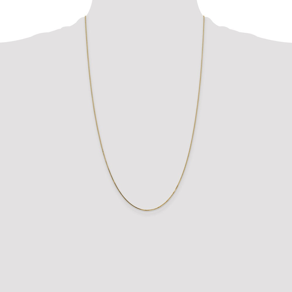 14K .7mm Box with Spring Ring Clasp Chain