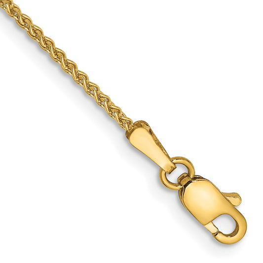 14K 1.25mm Spiga with Lobster Clasp Anklet