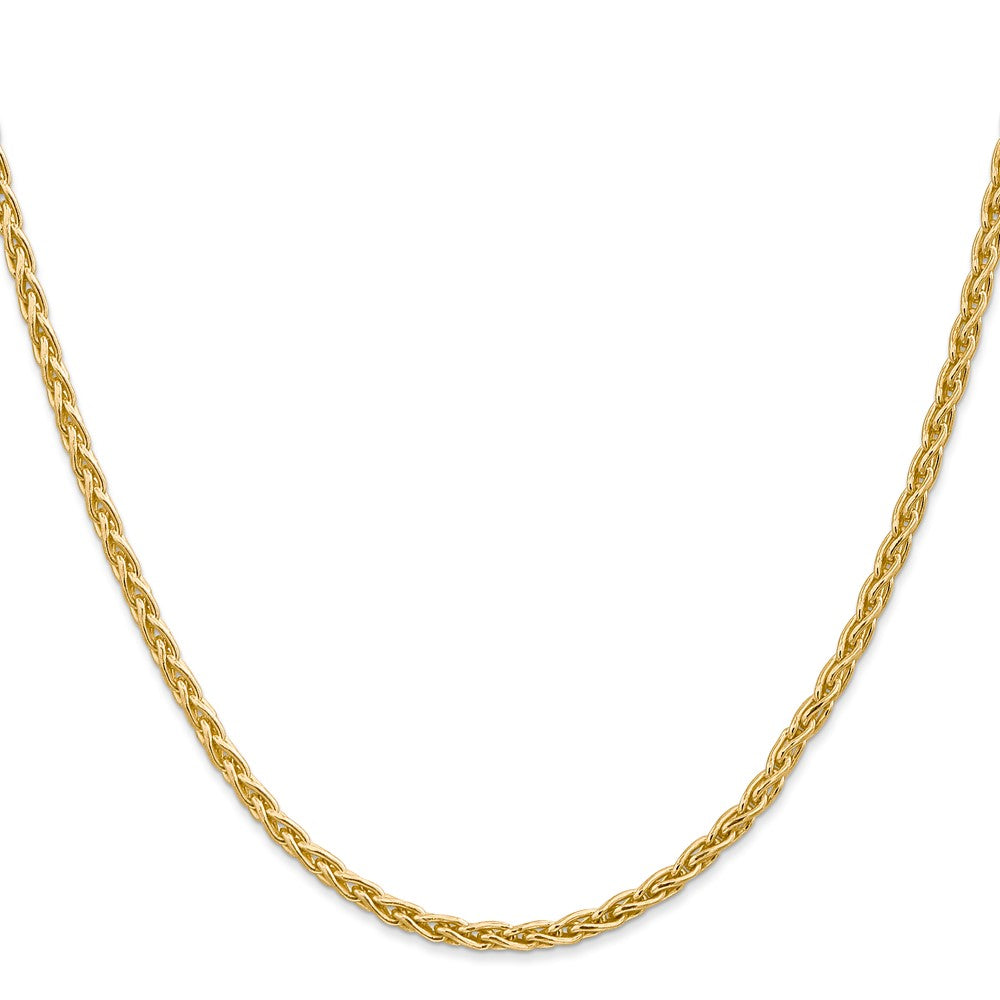 14k 3mm Parisian Wheat with Lobster Clasp Chain