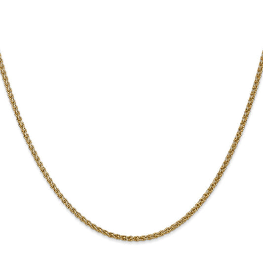 14K 1.05mm Spiga with Spring Ring Clasp Chain