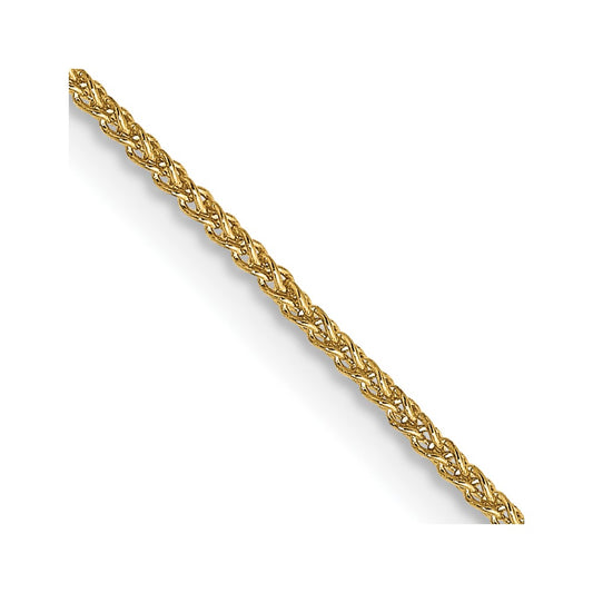 14K 1.05mm Spiga with Spring Ring Clasp Chain