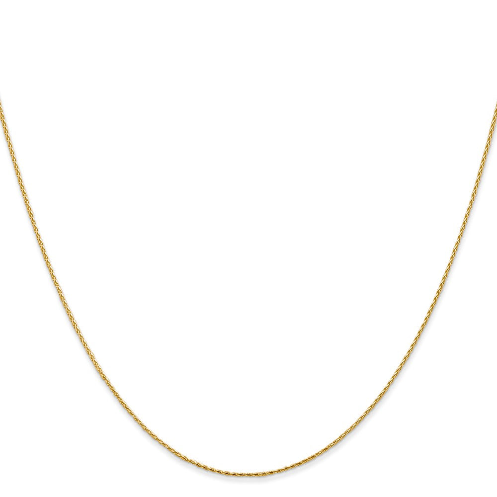 14K .8mm Diamond-cut Parisian Wheat with Lobster Clasp Chain