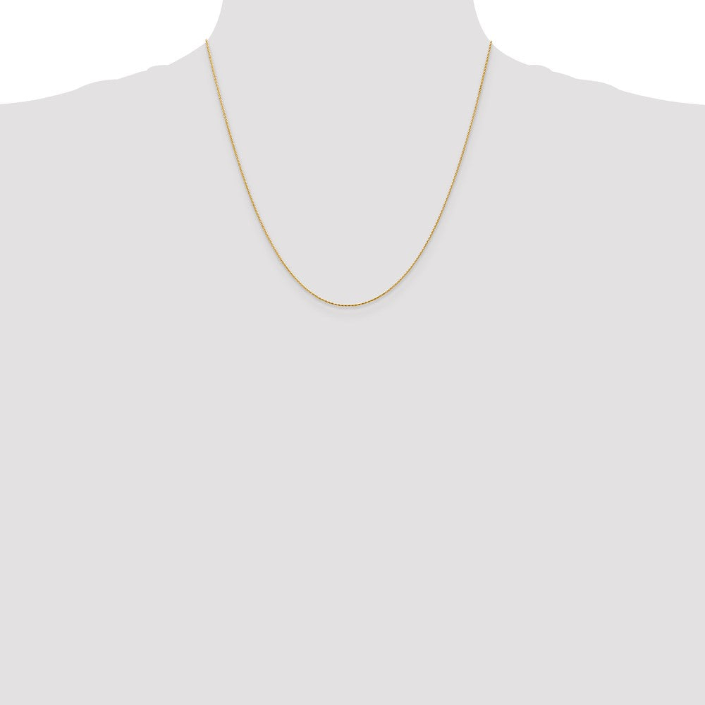14K .8mm Diamond-cut Parisian Wheat with Lobster Clasp Chain