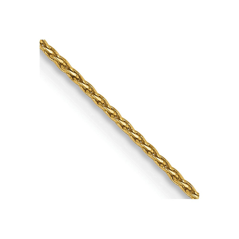 14K .8mm Diamond-cut Parisian Wheat with Lobster Clasp Chain