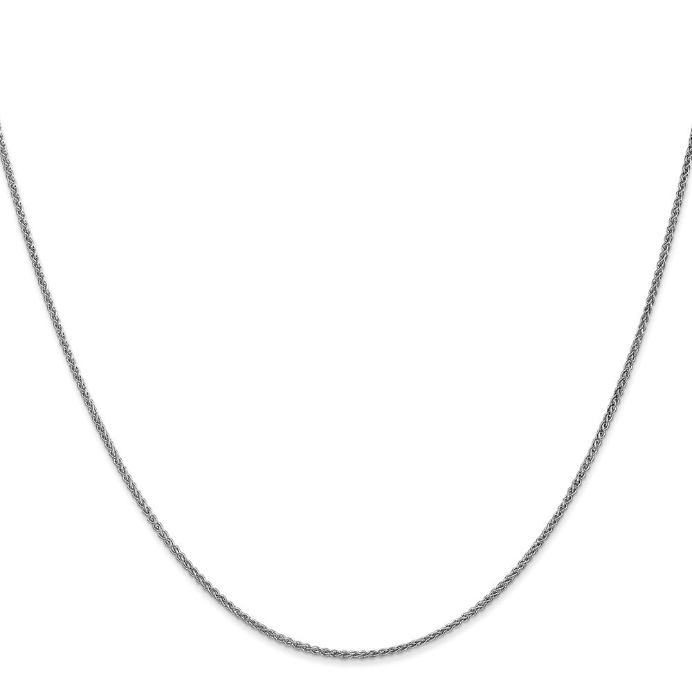 14K White Gold 1.25mm Spiga with Lobster Clasp Chain