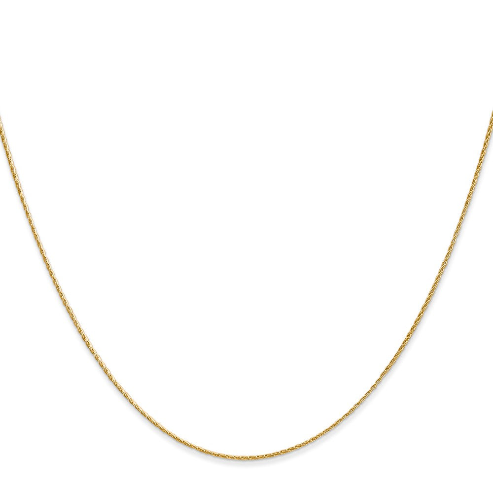 14K .7mm Round Parisian Wheat with Lobster Clasp Chain