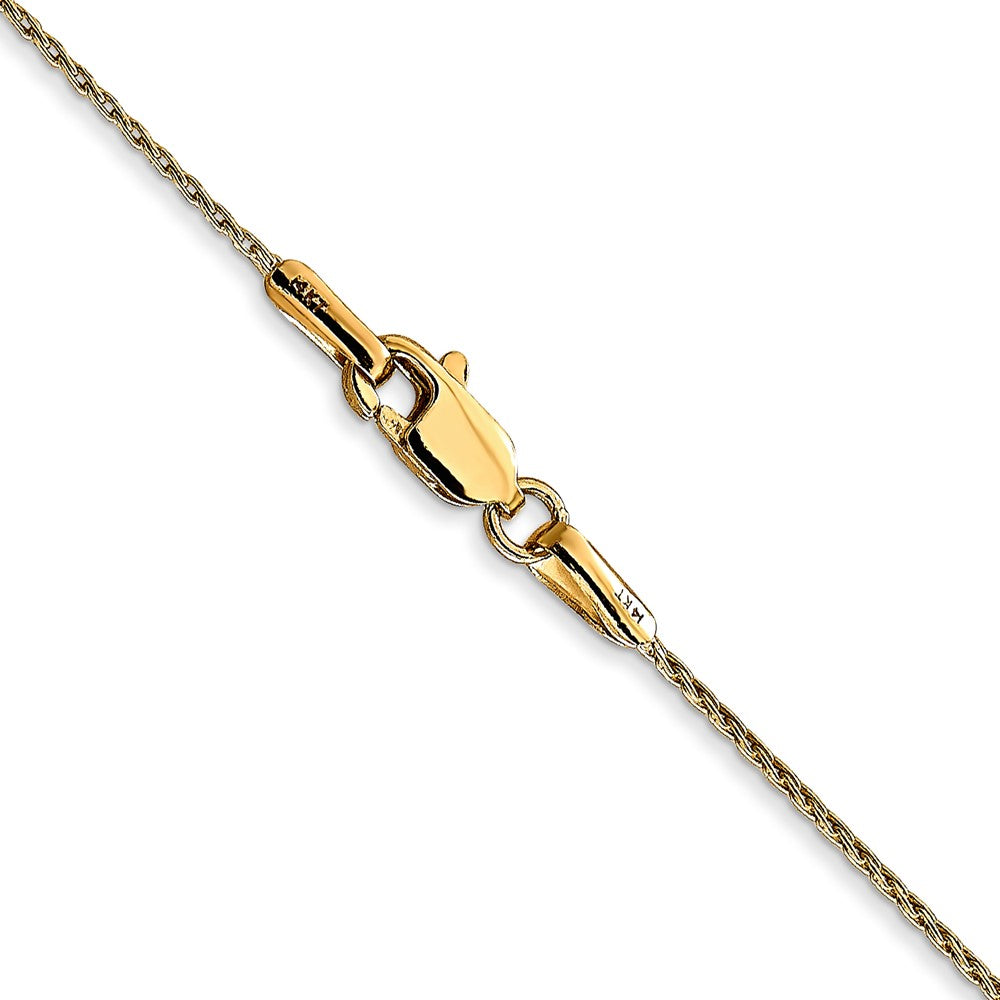14K .7mm Round Parisian Wheat with Lobster Clasp Chain