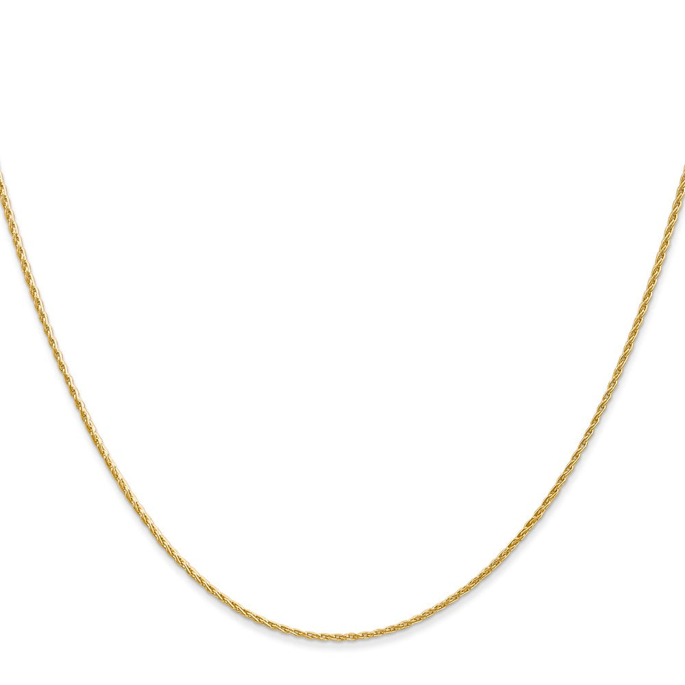 14K 1mm Round Parisian Wheat with Lobster Clasp Chain