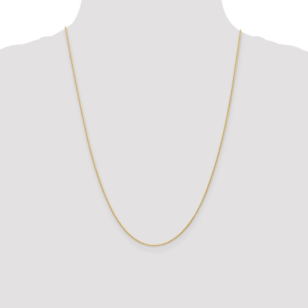 14K 1mm Round Parisian Wheat with Lobster Clasp Chain