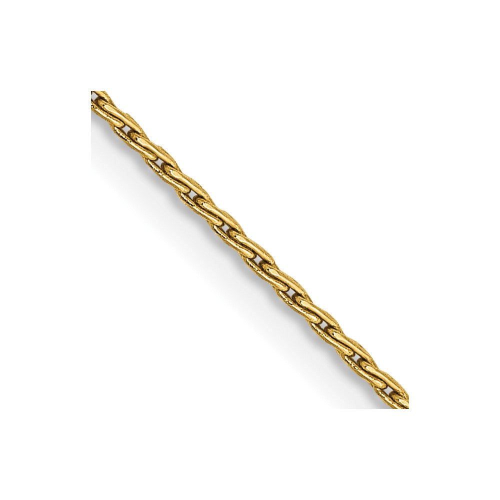 14K 1mm Round Parisian Wheat with Lobster Clasp Chain
