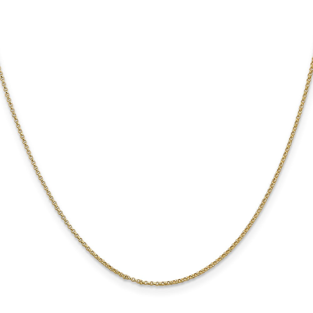 14K 1.15mm Rolo with Lobster Clasp Pendant Chain
