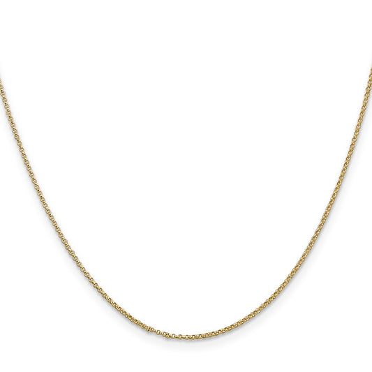 14K 1.15mm Rolo with Lobster Clasp Pendant Chain