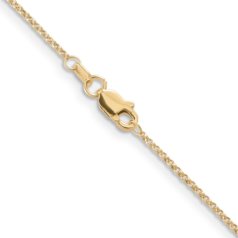 14K 1.15mm Rolo with Lobster Clasp Pendant Chain