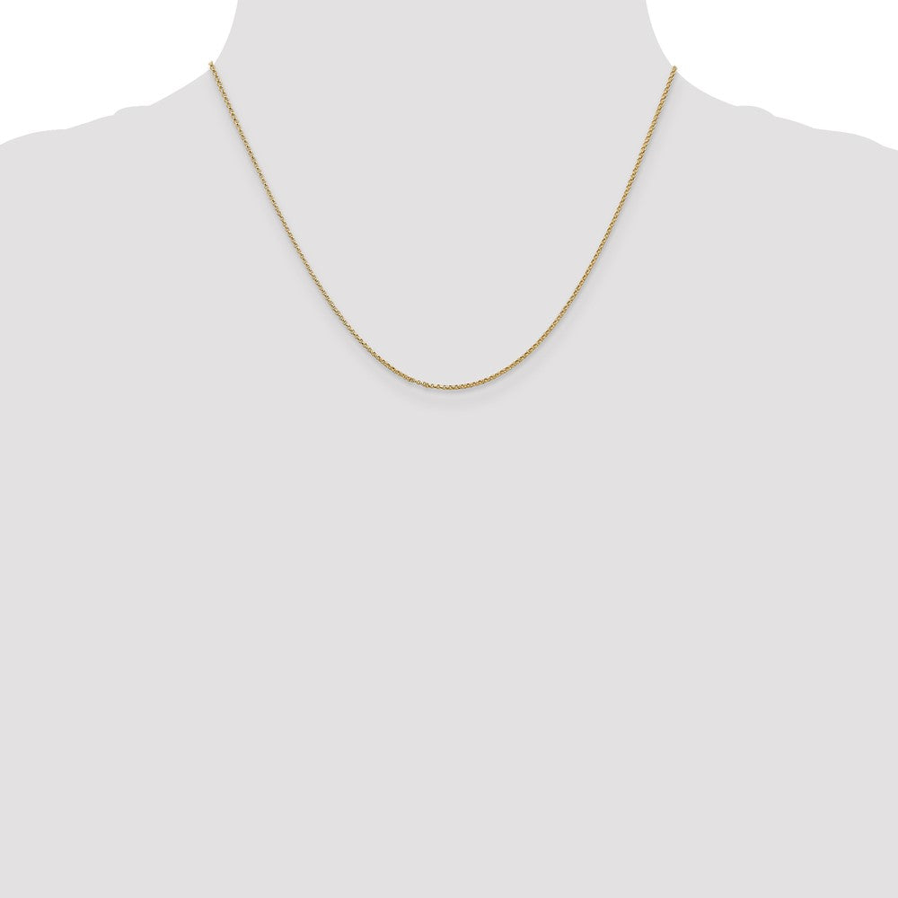 14K 1.15mm Rolo with Lobster Clasp Pendant Chain