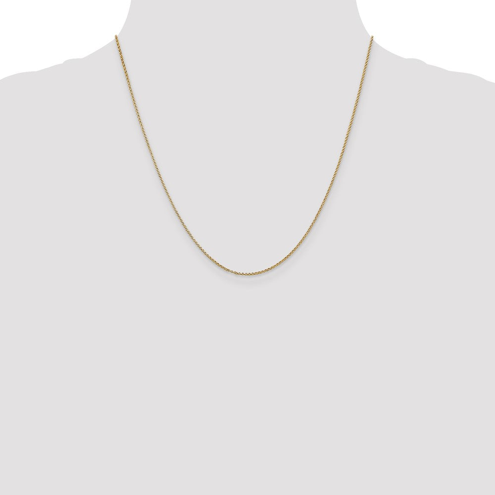 14K 1.15mm Rolo with Lobster Clasp Pendant Chain