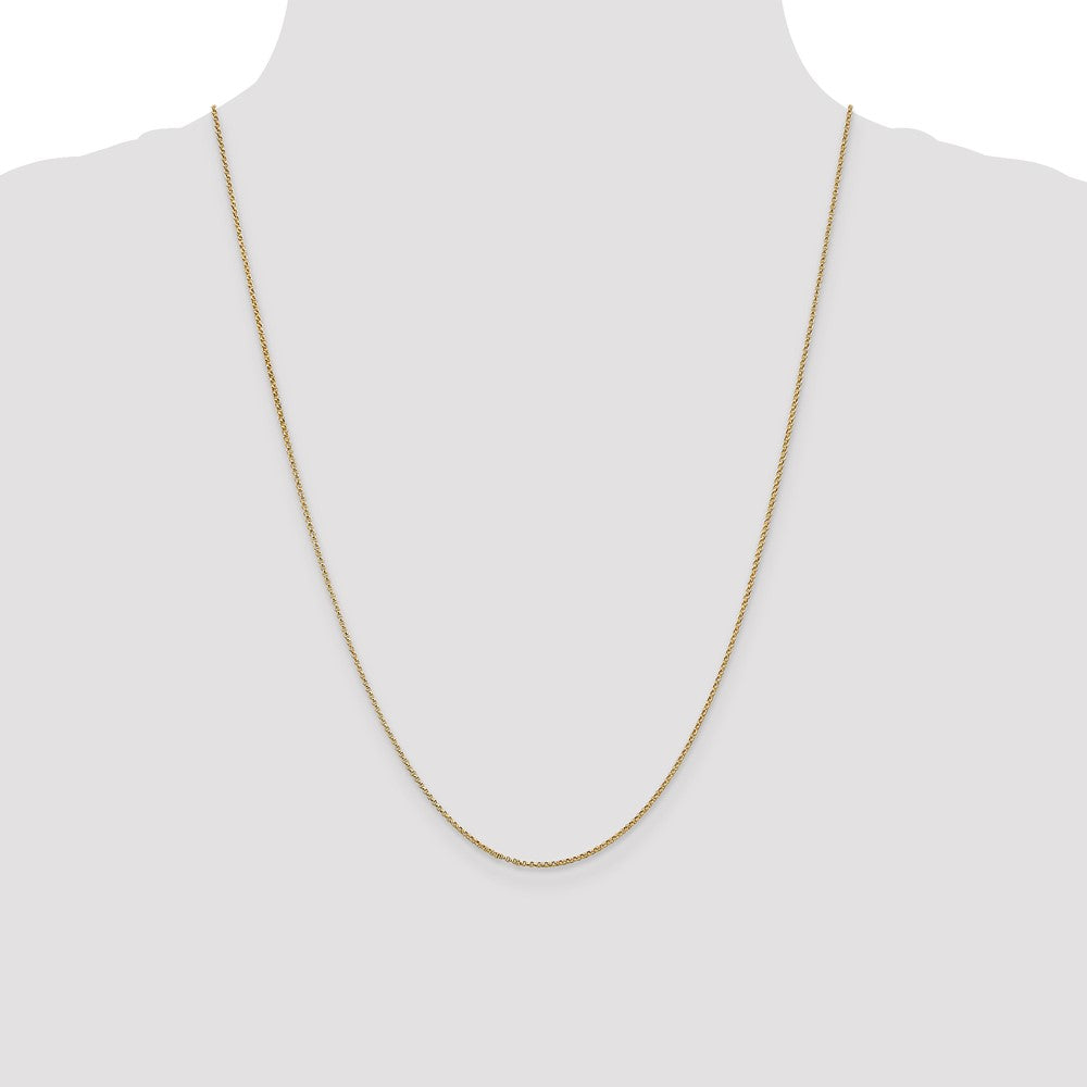 14K 1.15mm Rolo with Lobster Clasp Pendant Chain