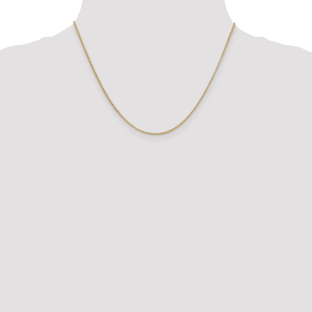 14K 1.55mm Rolo with Lobster Clasp Pendant Chain