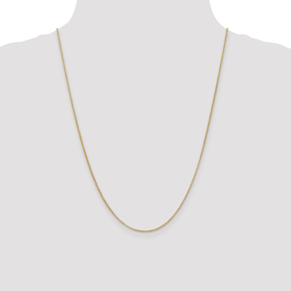 14K 1.55mm Rolo with Lobster Clasp Pendant Chain