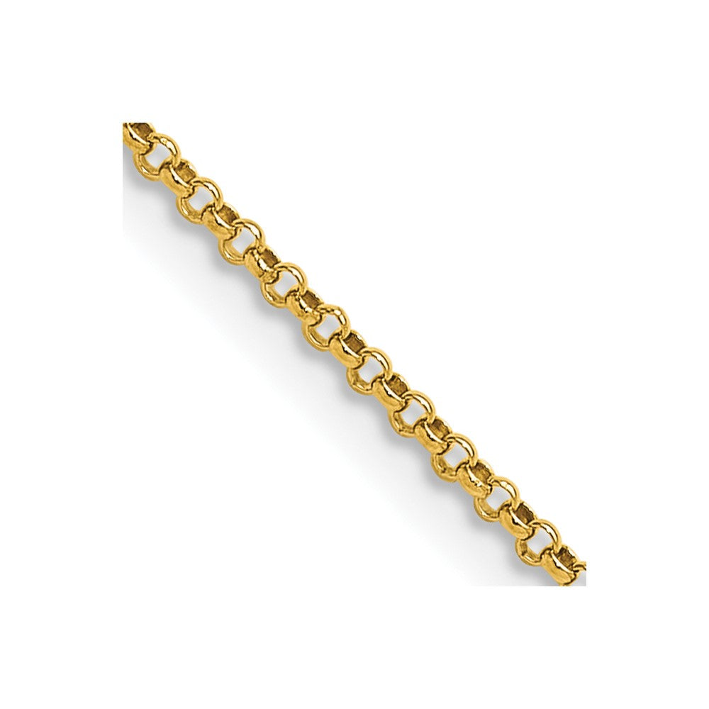 14K 1.55mm Rolo with Lobster Clasp Pendant Chain