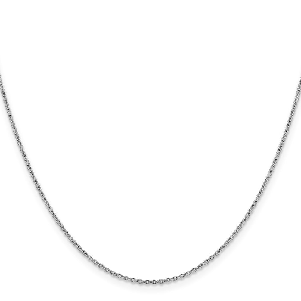 14K White Gold 1.4mm Forzantine Cable with Lobster Clasp Chain