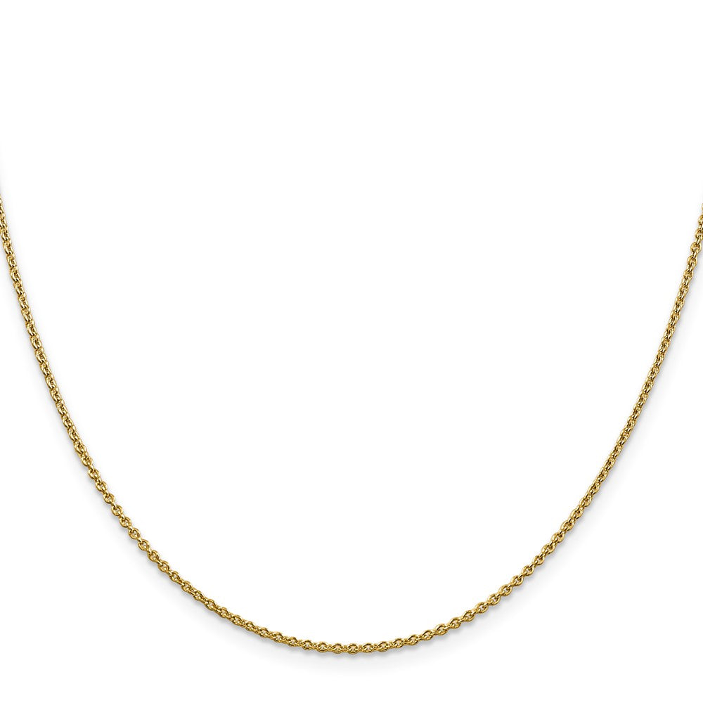 14K 1.4mm Forzantine Cable with Lobster Clasp Chain