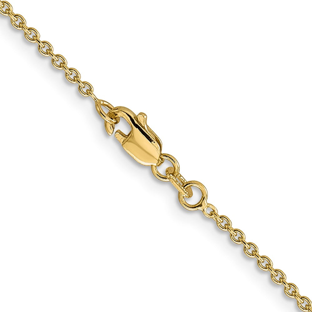 14K 1.4mm Forzantine Cable with Lobster Clasp Chain