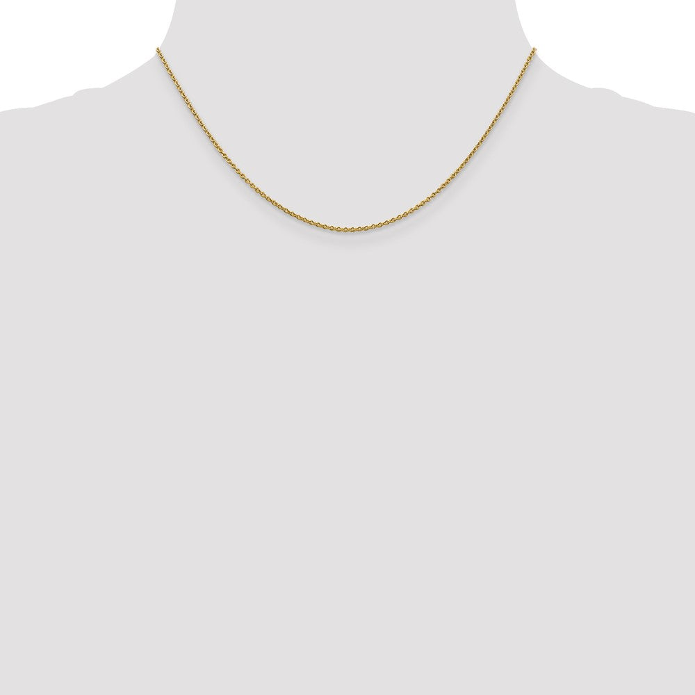 14K 1.4mm Forzantine Cable with Lobster Clasp Chain