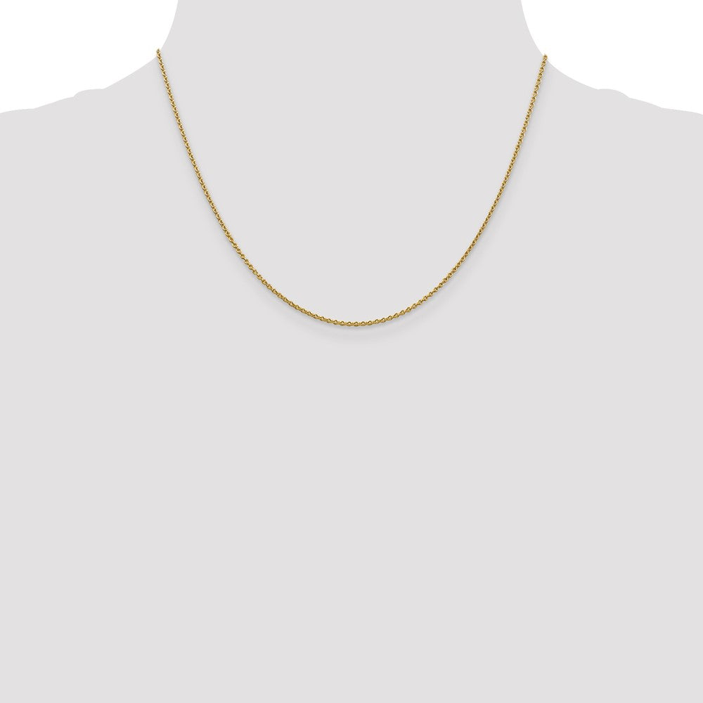 14K 1.4mm Forzantine Cable with Lobster Clasp Chain