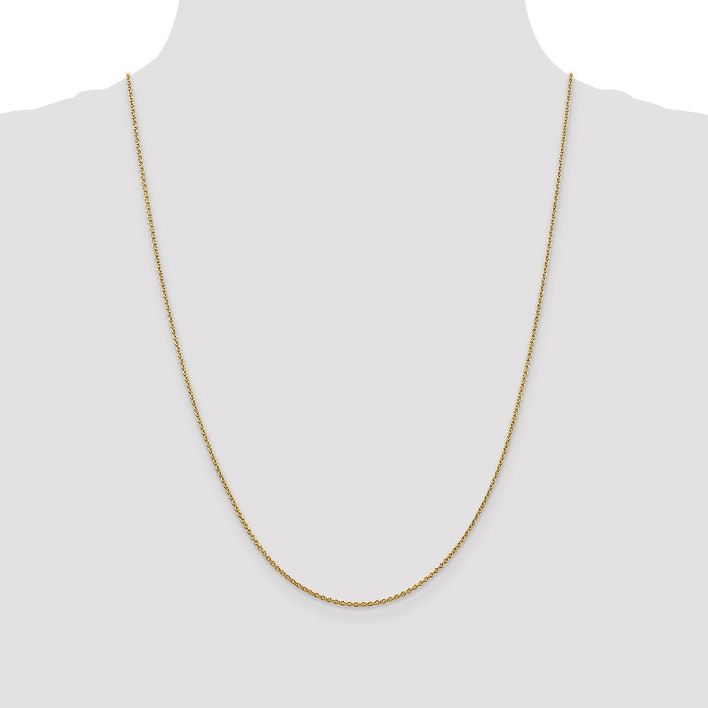 14K 1.4mm Forzantine Cable with Lobster Clasp Chain