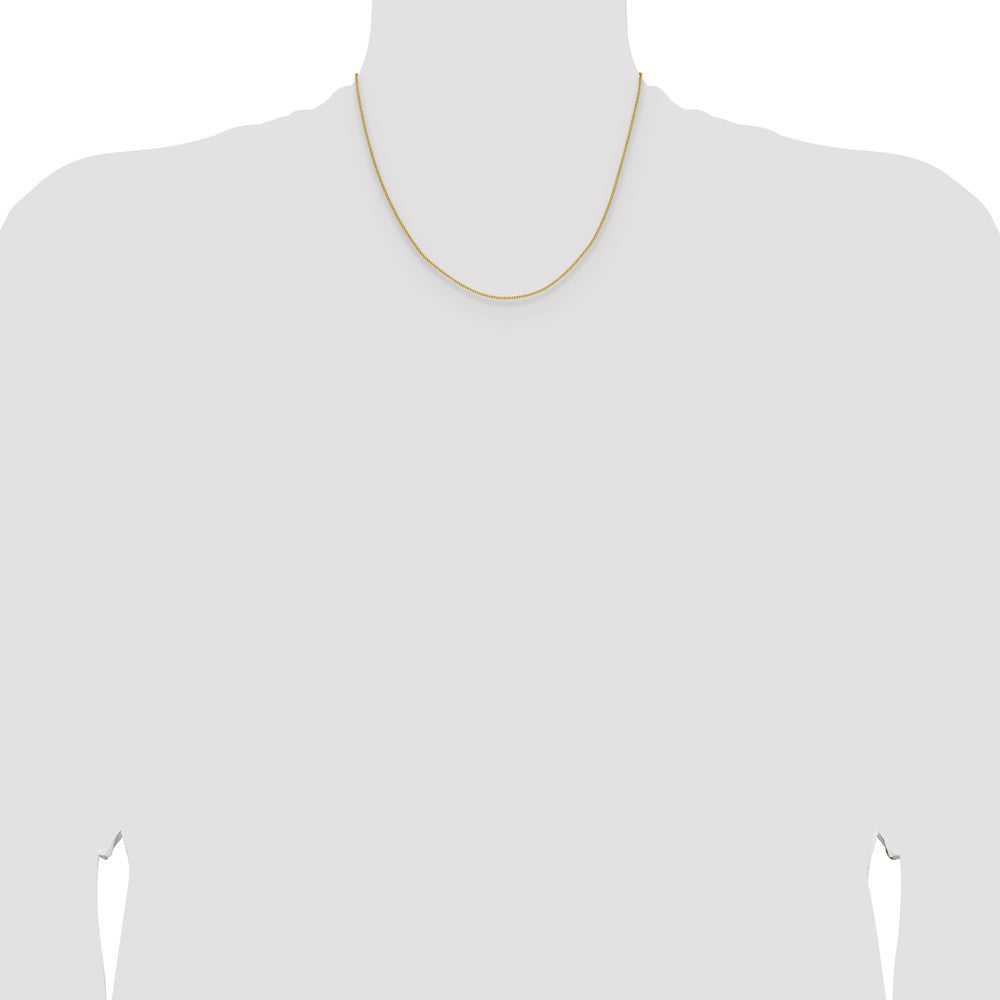 14k 1.5mm Cable Chain