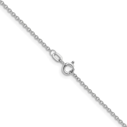 14k White Gold 1.5mm Cable Chain