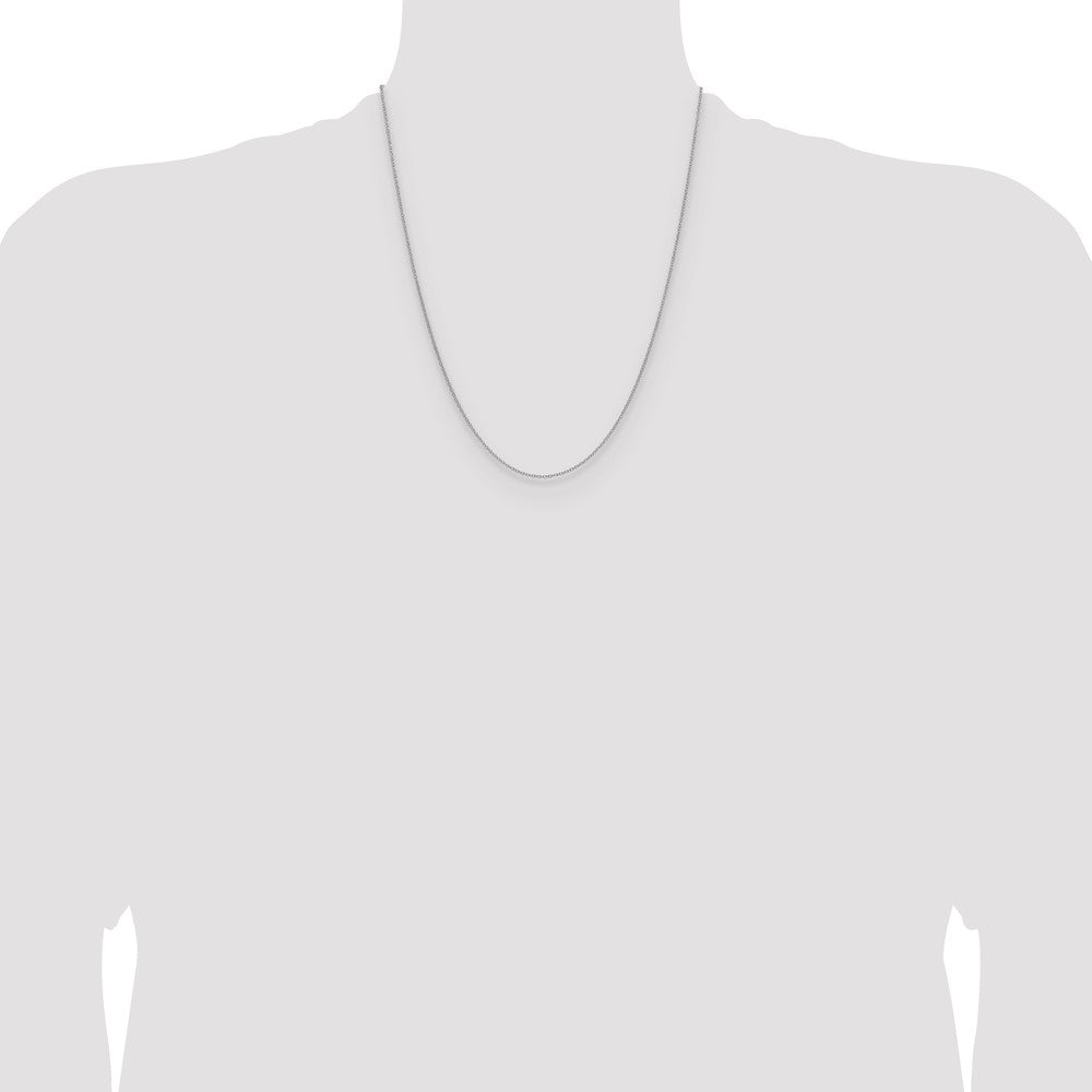 14k White Gold 1.5mm Cable Chain