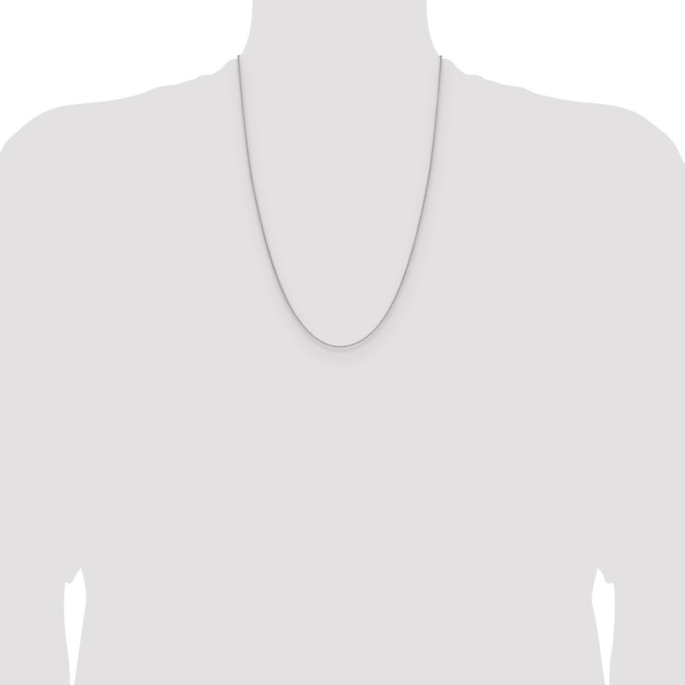 14k White Gold 1.5mm Cable Chain