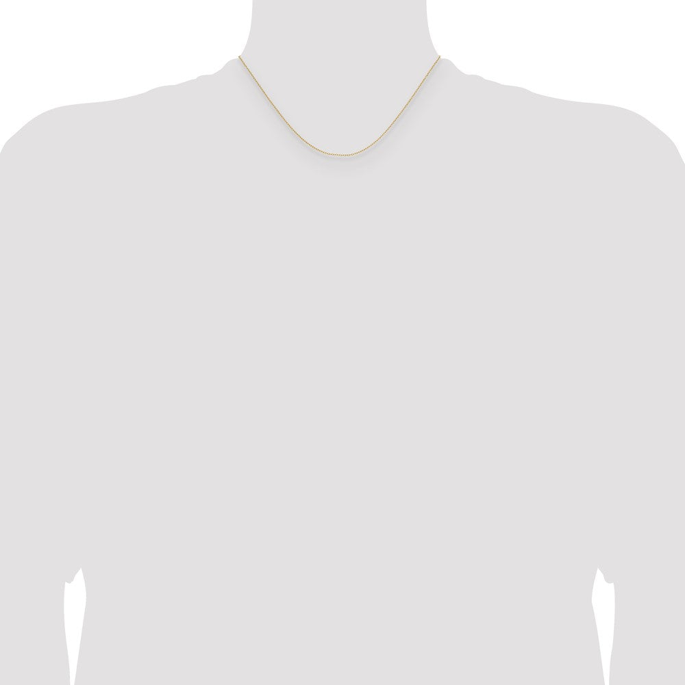 14k .8mm Forzantine Cable Chain