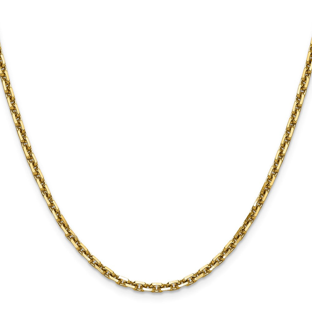 14k 3.25mm D/C French Link Chain