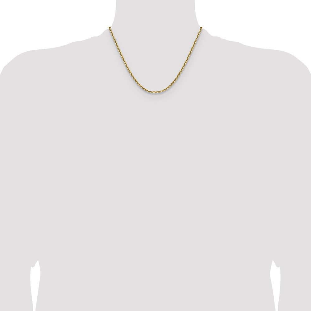 14k 3.25mm D/C French Link Chain