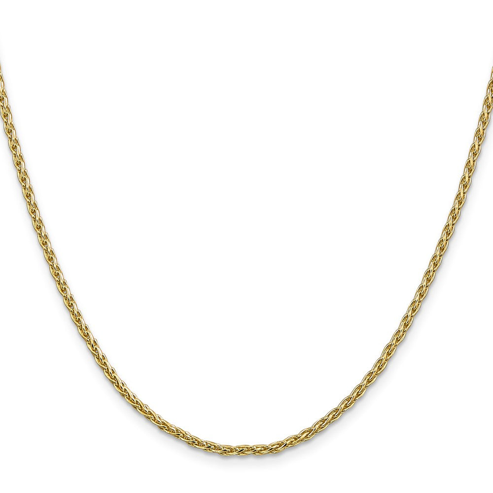14k 2.25mm Parisian Wheat with Lobster Clasp Chain