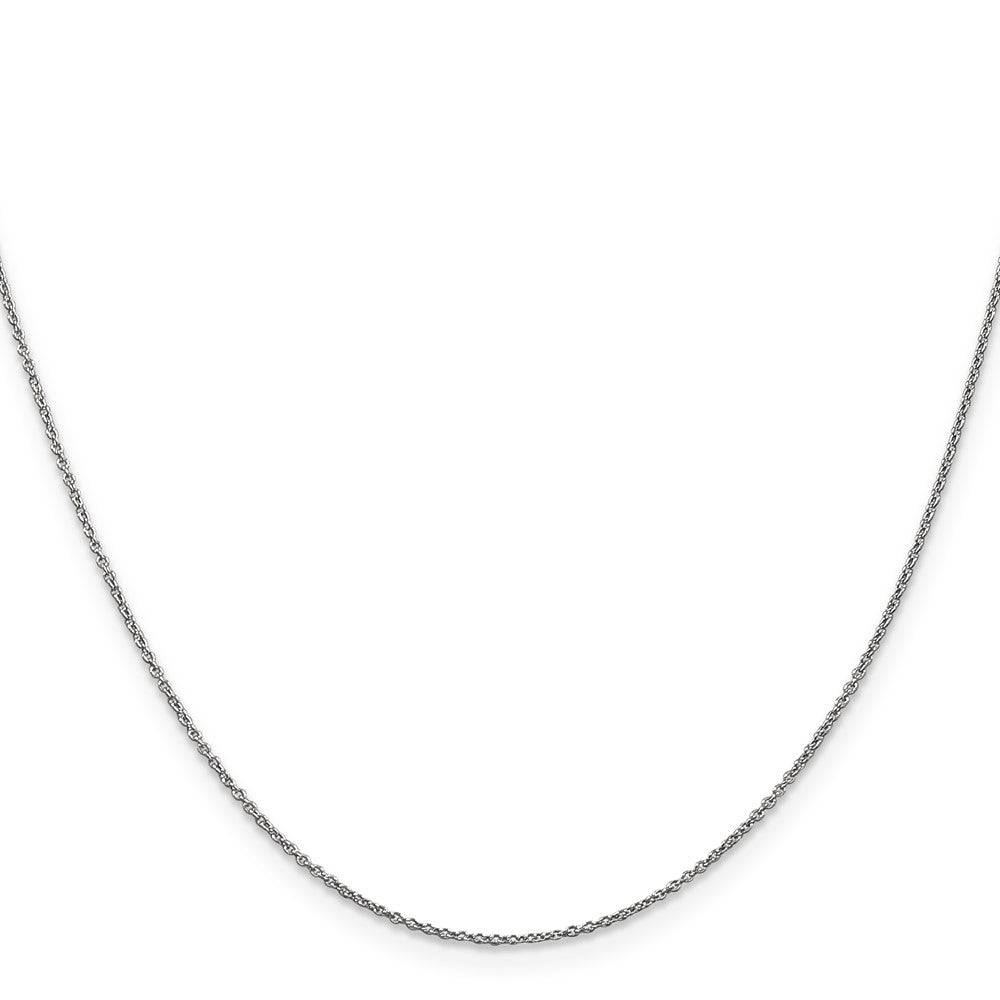 14K White Gold .9mm Cable with Lobster Clasp Chain