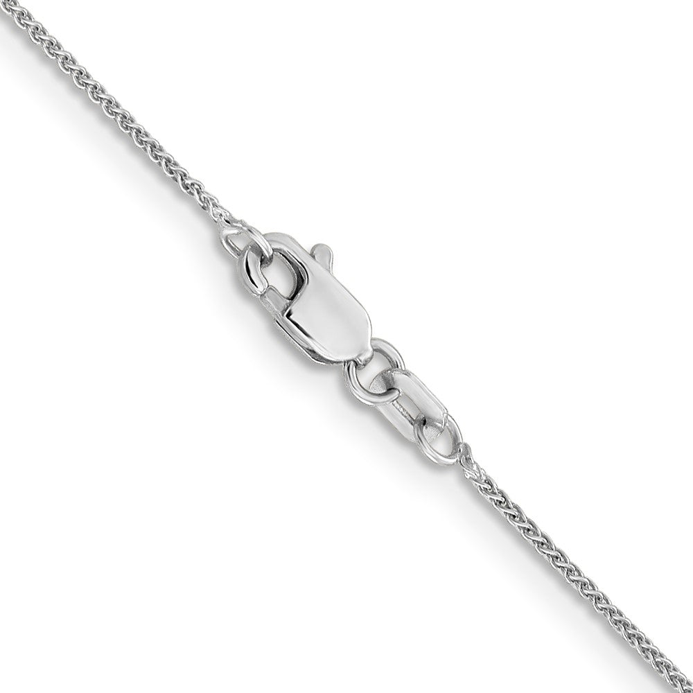 14K White Gold .85mm Spiga with Lobster Clasp Chain