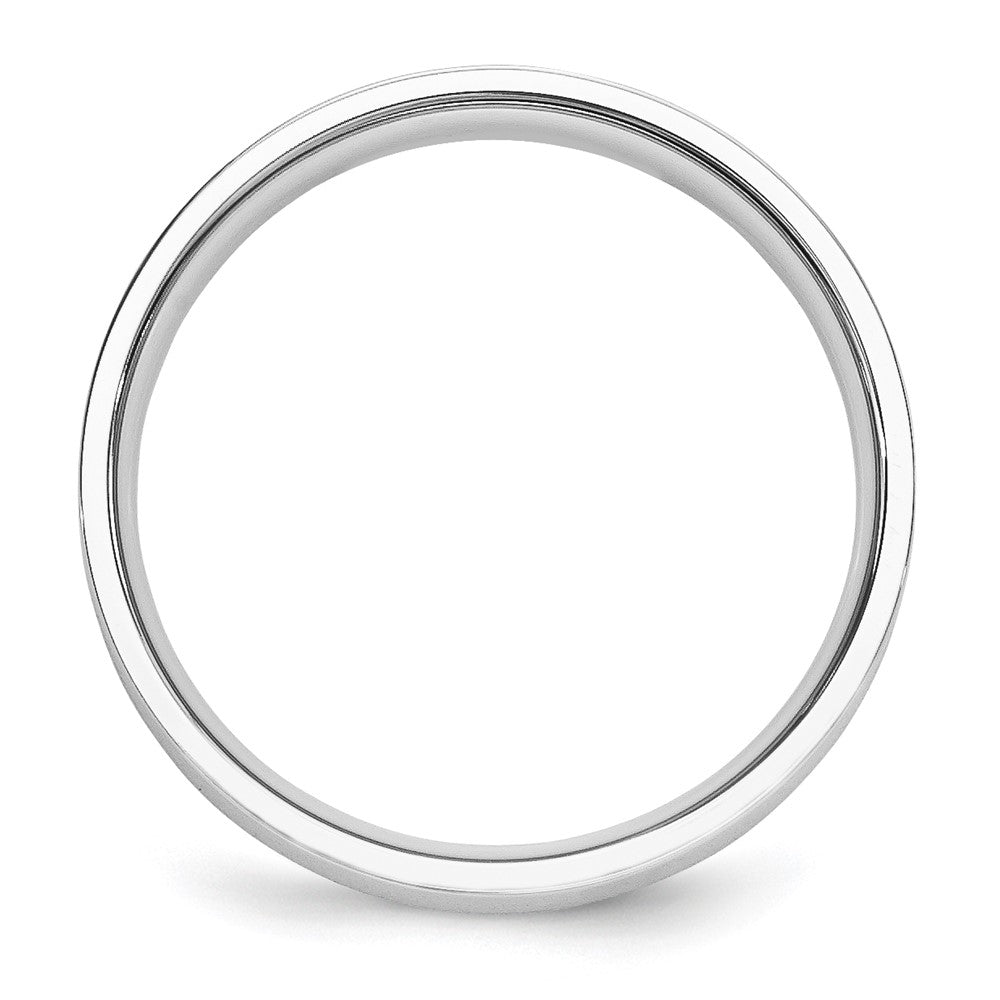 Platinum 5mm Polished Flat Wedding Band