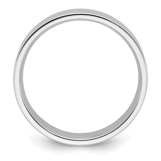 Platinum 6mm Polished Flat Wedding Band