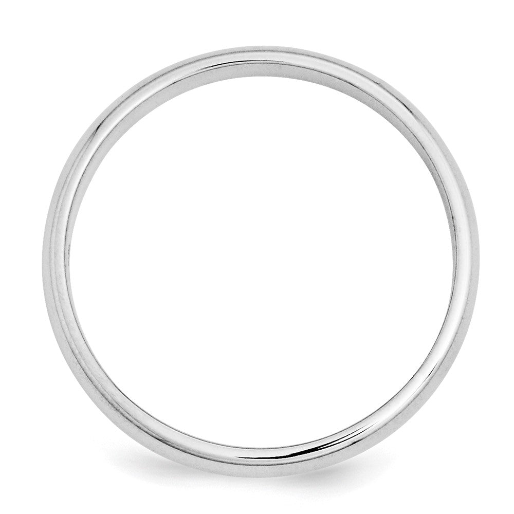 Platinum 3mm Half Round Wedding Band