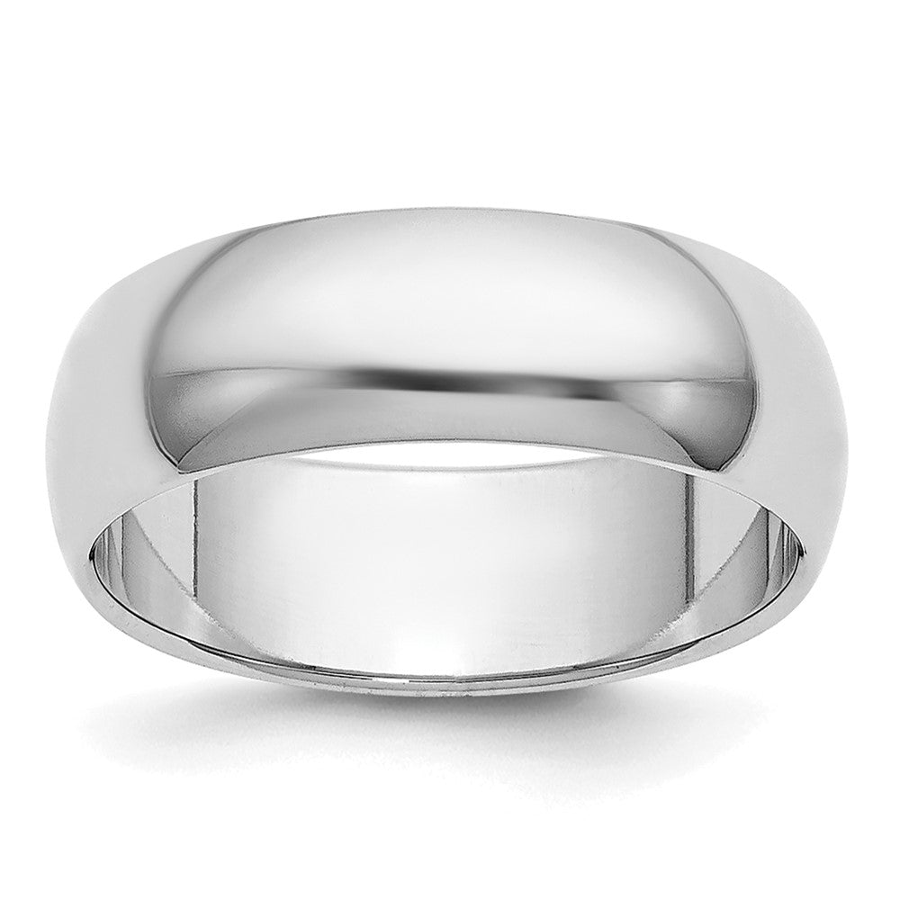Platinum 6mm Half Round Wedding Band 