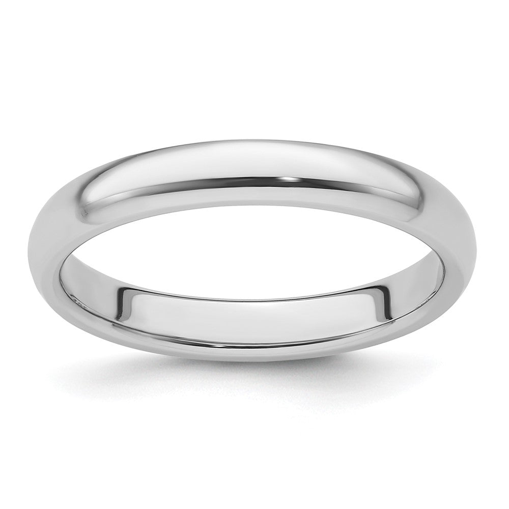 Platinum 3mm Lightweight Comfort-Fit Wedding Band 