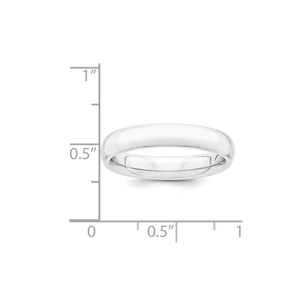 Platinum 4mm Lightweight Comfort-Fit Wedding Band