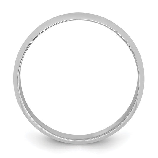 Platinum 8mm Half Round Featherweight Wedding Band