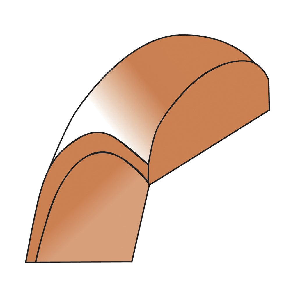 14k Rose Gold 2.5mm LTW Half Round Band